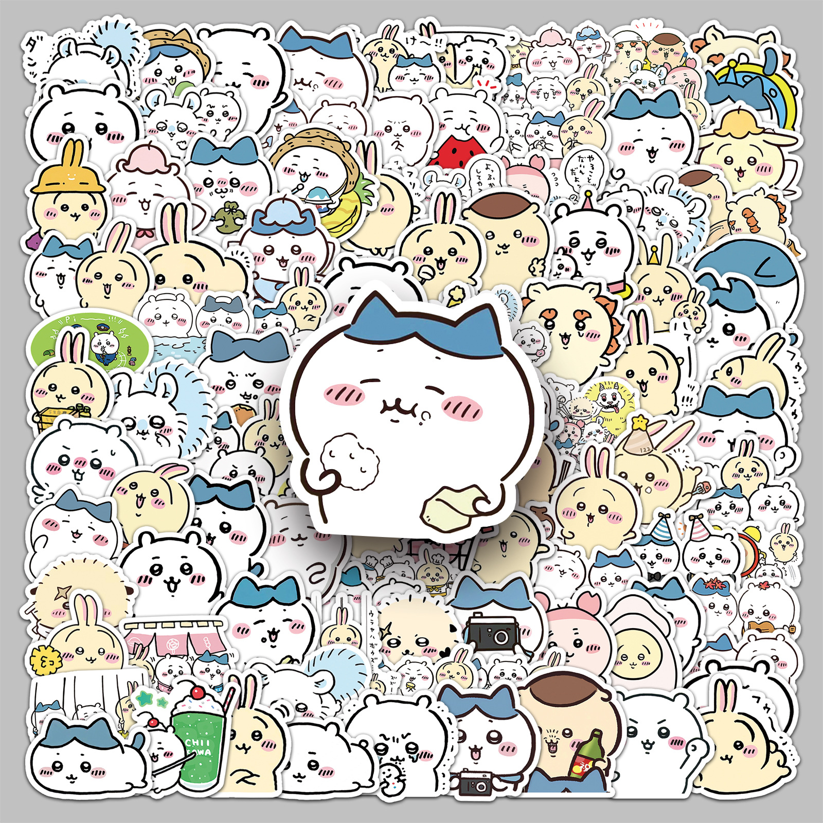 101 chiikawa stickers giikawa cute cartoon sun man waterproof decorative journal book goo card stickers