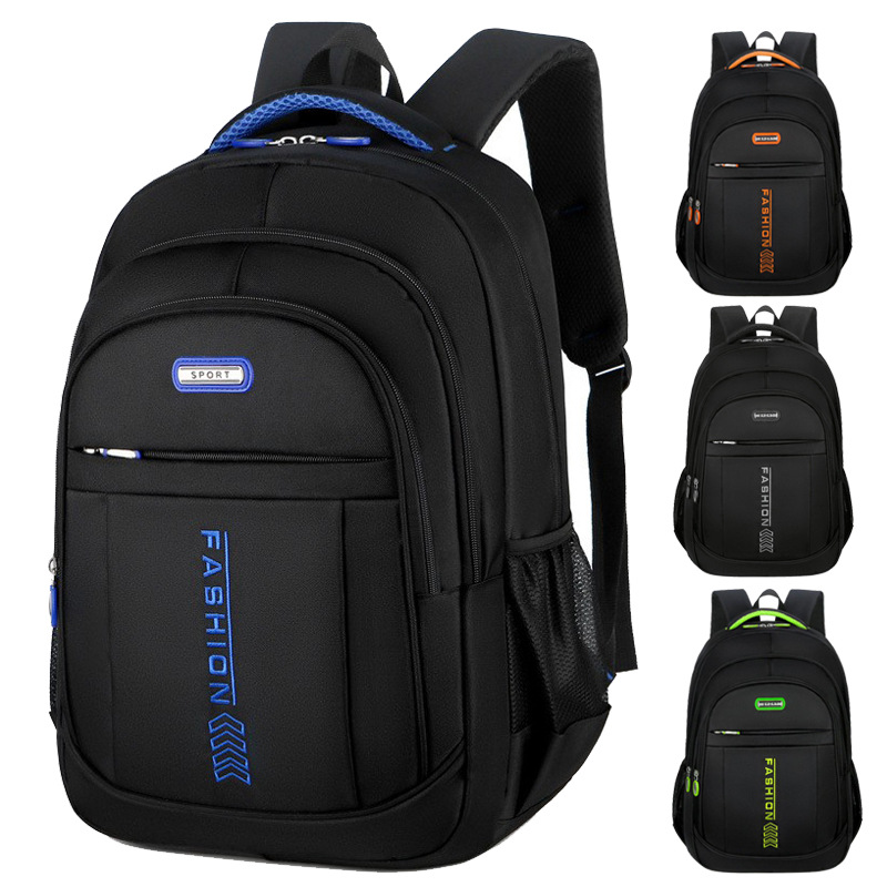 Foreign Trade New Oxford Cloth Backpack Men and Women Business Computer Backpack Outdoor Junior High School Students Travel Bag