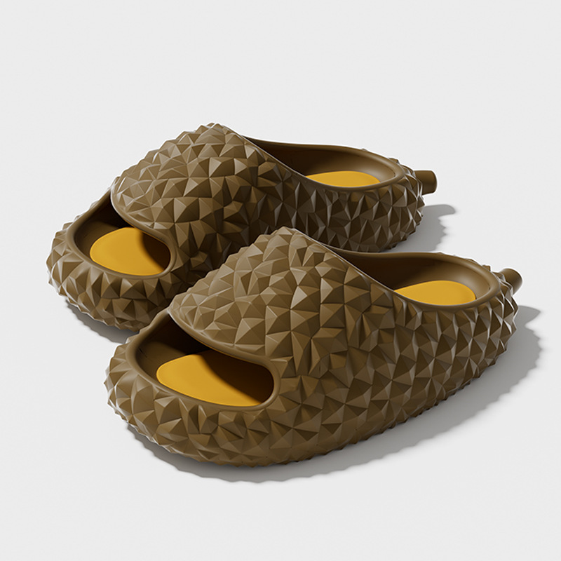 Women's Slip-on Slippers Summer Durian Couple Funny Fashion Interior Home Eva Thick-Soled Outdoor Slippers for Men