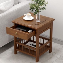 小方桌置物架茶桌茶家用沙发边柜小茶几麻将桌边角几台边茶叶柜子