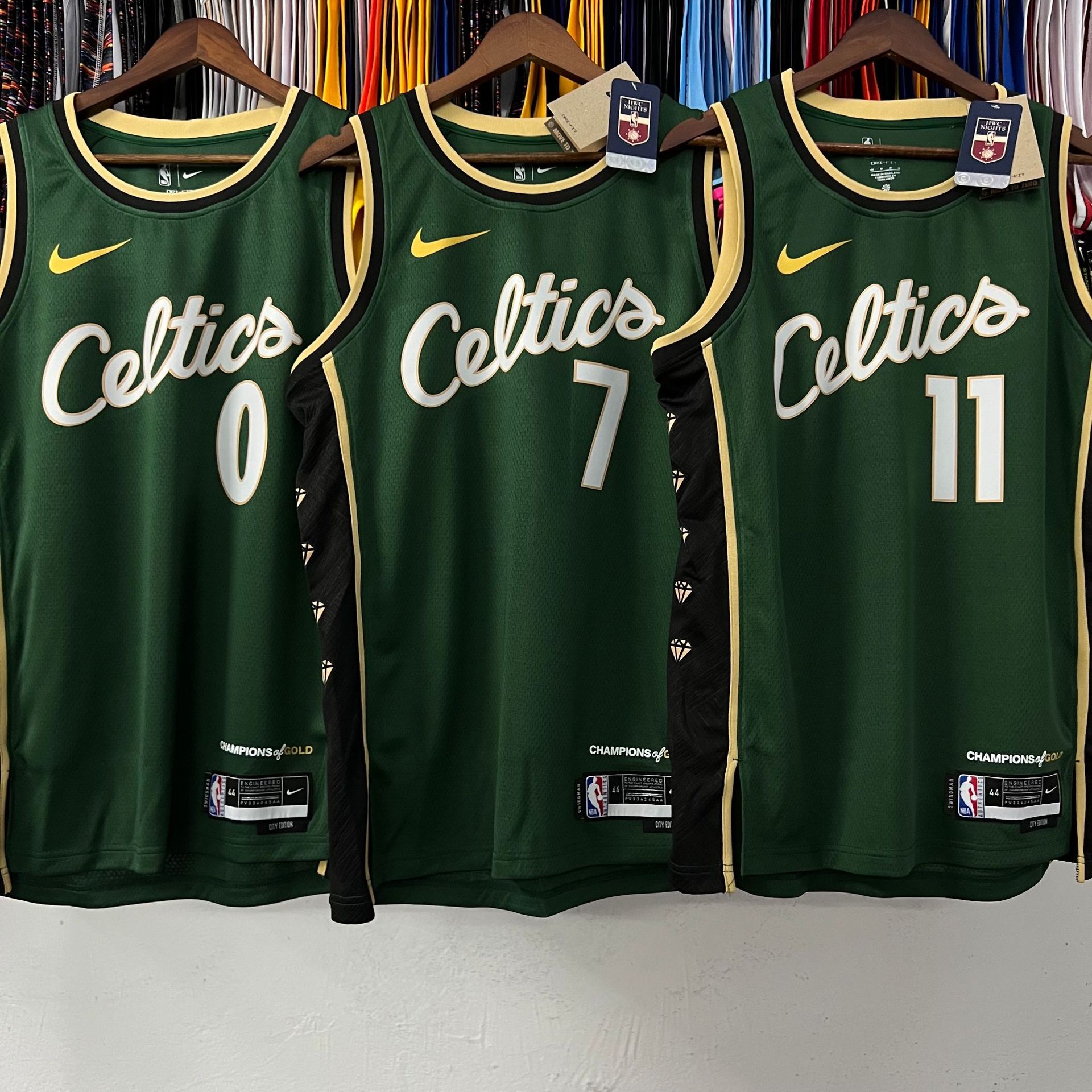 nba23赛季 凯尔特人队 城市版 11号欧文7号布朗0号塔图姆球衣