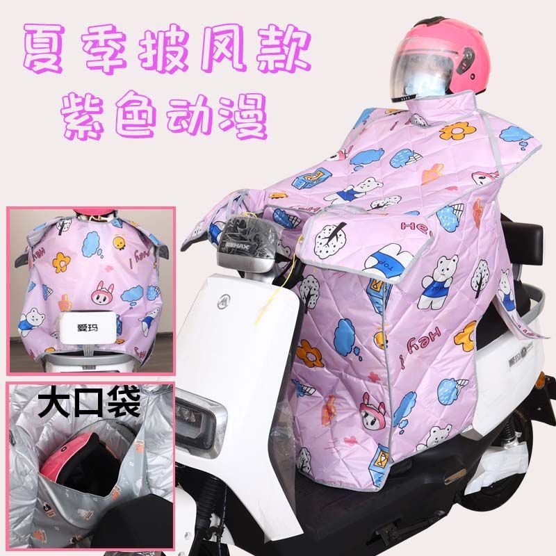 E-Bike Windshield Summer Sun Shield Thin Battery Motorcycle Windproof Waterproof Tram Female Summer Spring and Autumn Sunshade