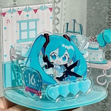 小红书爆款初音未来16周年立牌二次元动漫立体亚克力组合摆件装饰