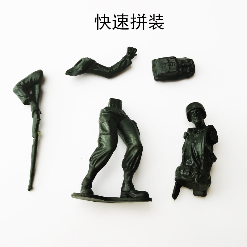 Genuine 4D Assembled 1/18 Soldier Model Soldier Doll Boy and Children's Toy Soldier Doll Scene Decoration