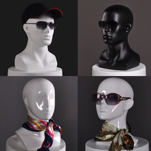 头模道具 玻璃钢模特头 VR眼镜帽子饰品假人头模型男女儿童 基通
