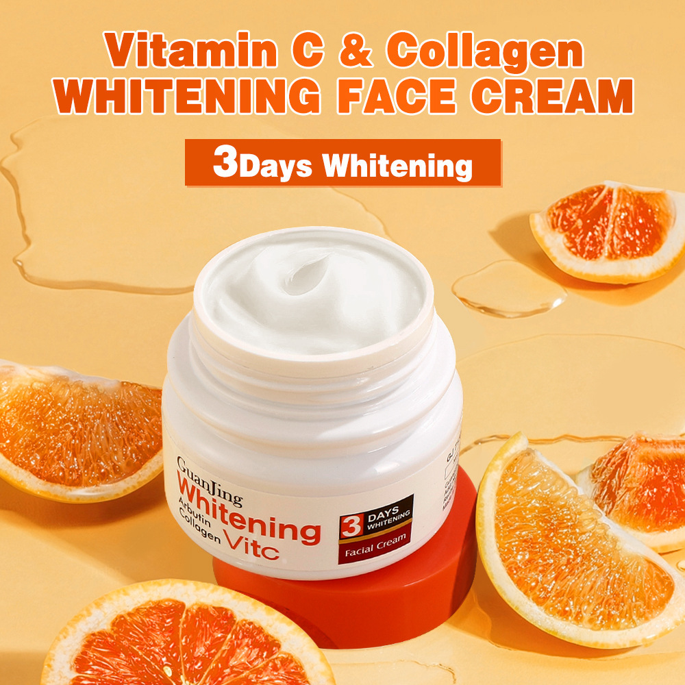 guanjing跨境骨胶原面霜提亮维生素c护肤品批发vitamin c cream