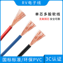 单芯多股软电线RV0.3/0.5/0.75/1.0/1.5/2.5/4.0/6.0/10铜芯电线