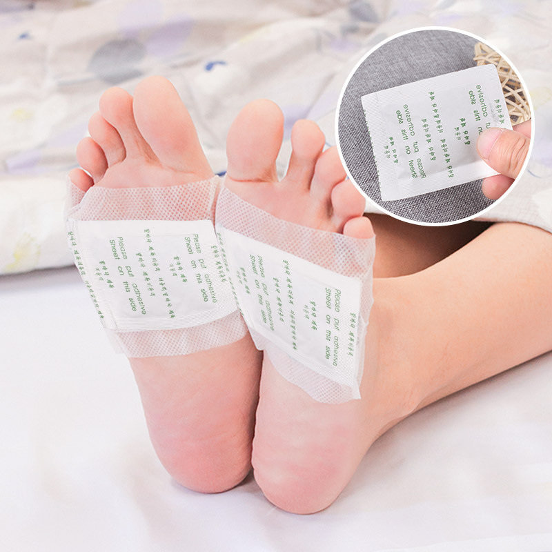 kinoki 竹醋姜盐足贴贴脚底贴居家睡眠时足部护理足底贴 现货批发