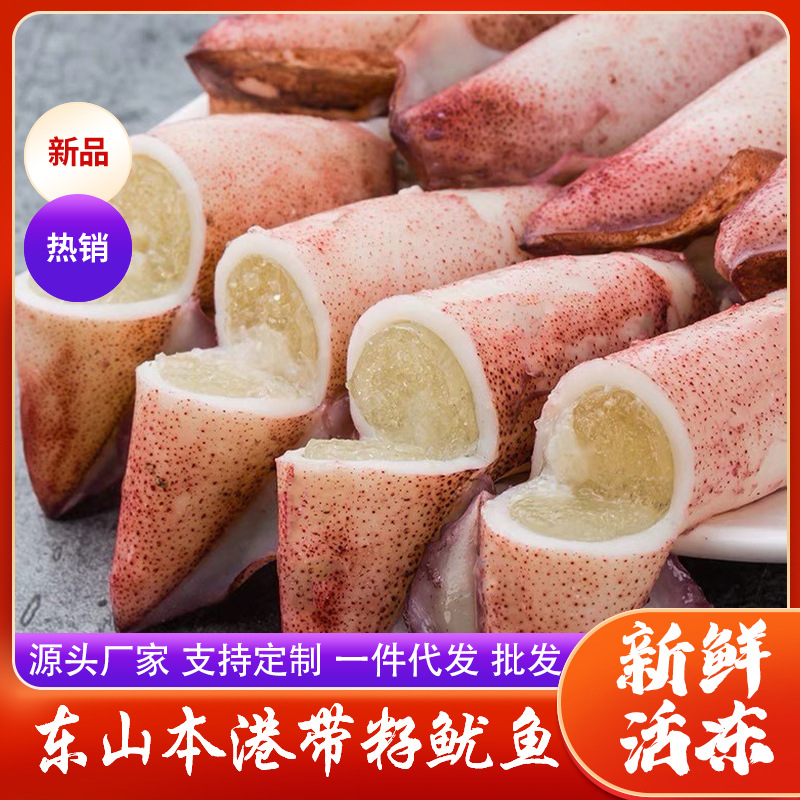福建东山岛 东山小管 红母管 带籽小管 小鱿鱼 海鲜冰冻水产 批发
