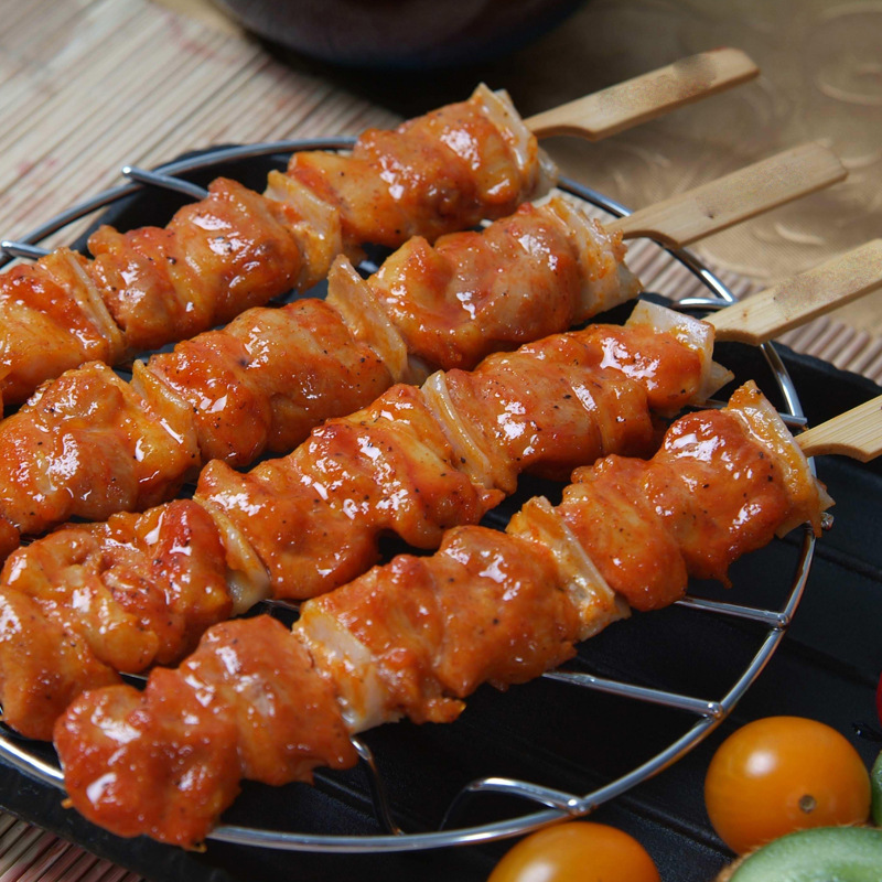 旺泉冷冻小骨肉相连脆骨鸡肉串25支烧烤油炸小吃串串商用半成品