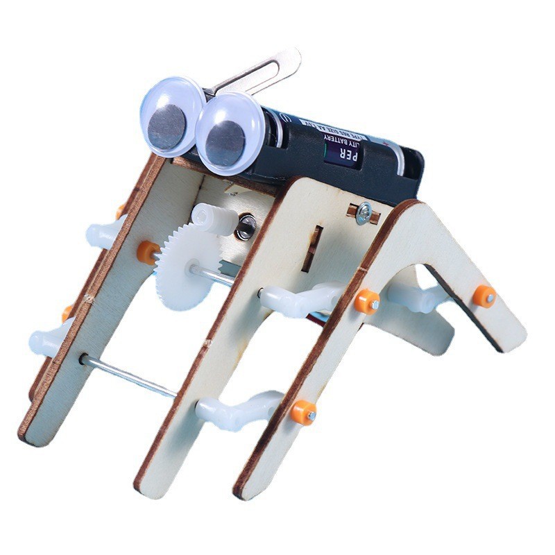 科技小制作diy蜘蛛仿生八足机器人 科学实验幼儿园中小学stem教育