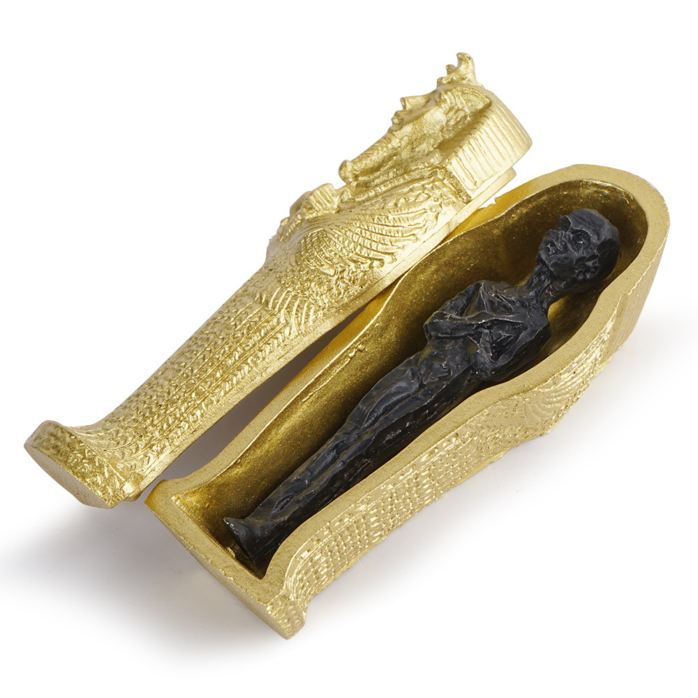 古埃及法老艳后木乃伊干尸棺材棺木胡夫金字塔道具树脂花盆造景
