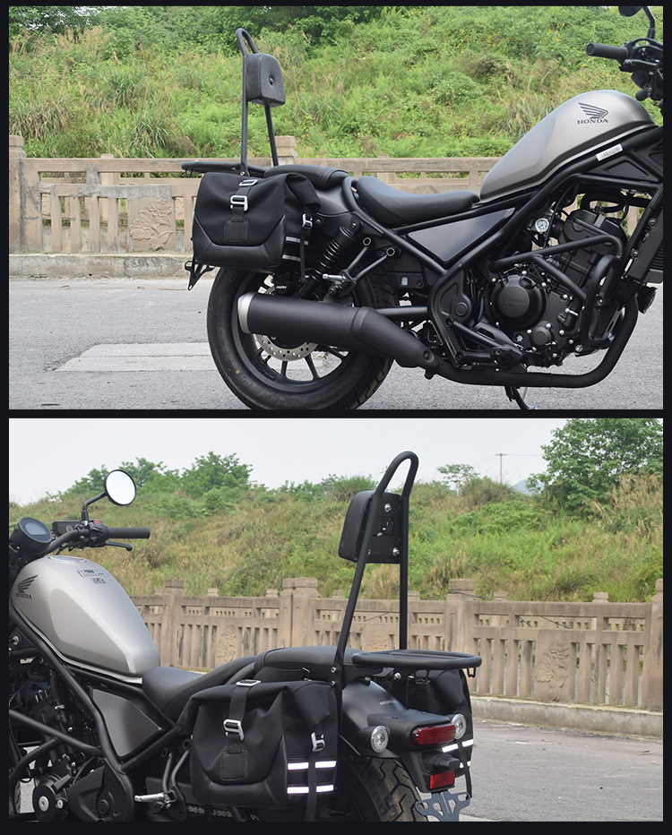 珊艺专用本田cm300rebel cm500复古边包边箱改装挂包后靠背保险杠