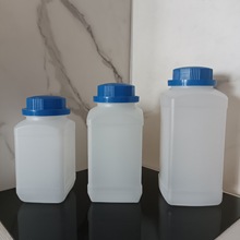 厂家供应 pe大口瓶蓝色防盗盖塑料瓶包装瓶方形瓶 化工试剂瓶