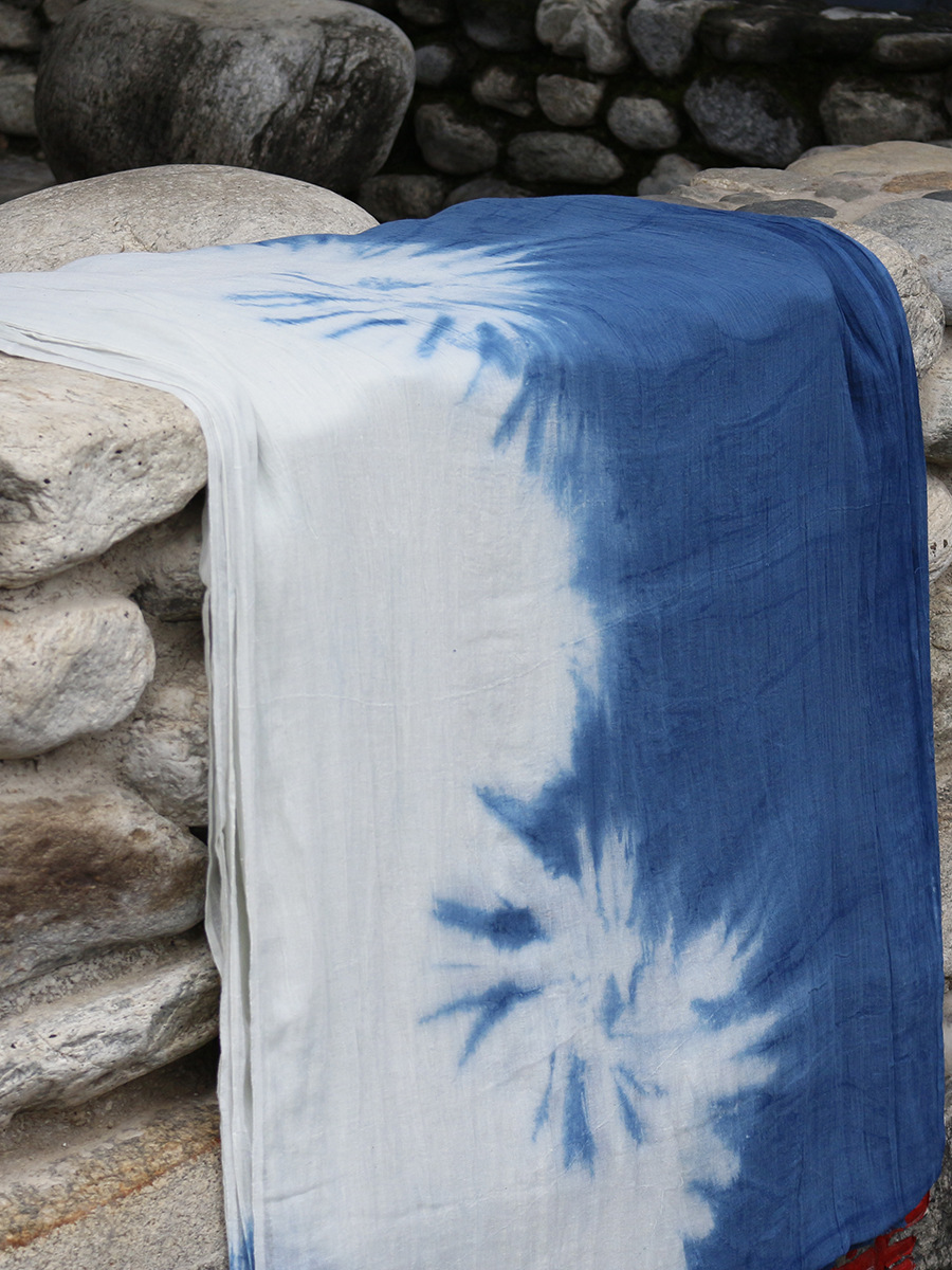 批发扎染布料薄纱布幼儿园环创民宿婚礼吊顶纱幔装饰背景布围巾布