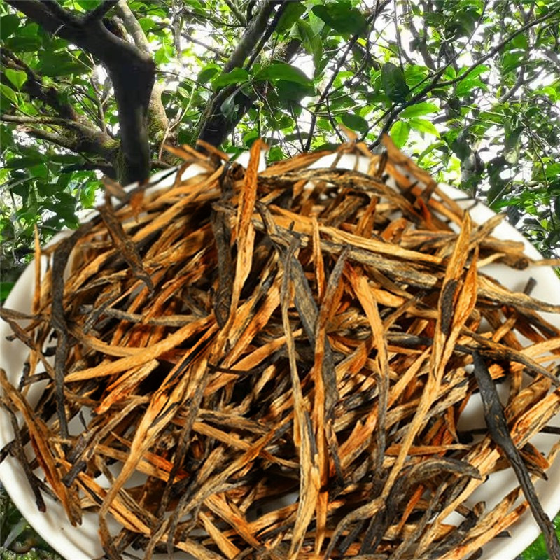 2022云南滇红松针红茶凤庆红茶理直条经典58红茶散装批发500g红针