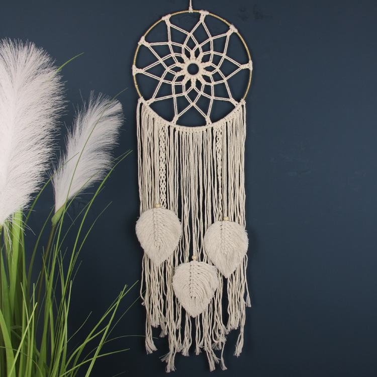 Amazon Hot Sale in Europe and America Cross-Border Dreamcatcher Woven Tapestry Shooting Props Live Broadcast Background Decoration Factory Direct Sales