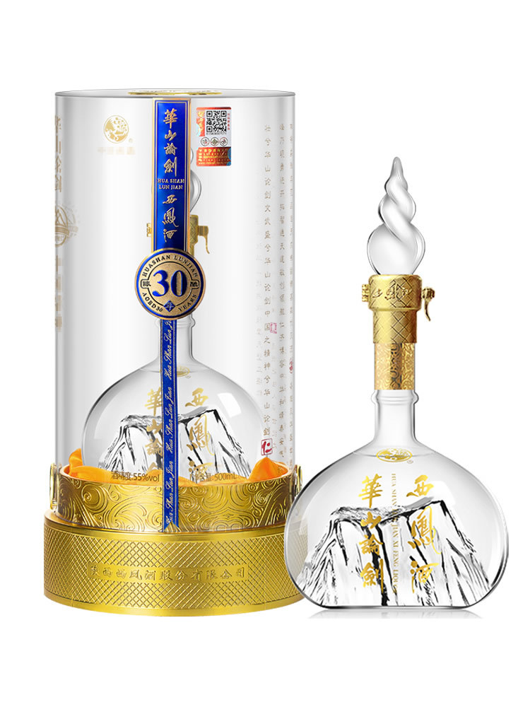 【官方直营】华山论剑西凤酒55度30年陈酿凤香型白酒500ml礼盒装