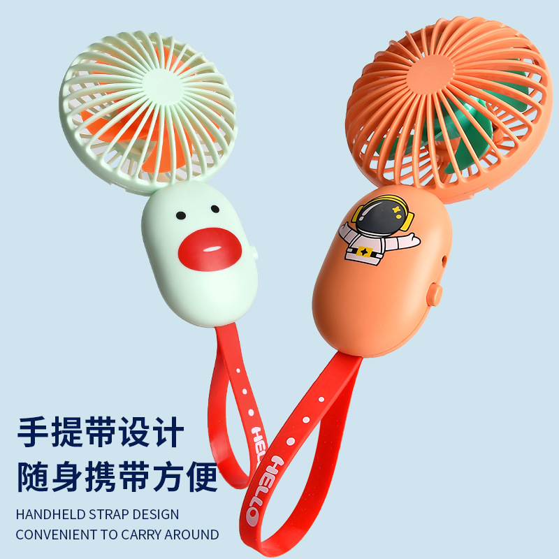 Children's New Cute Pet Small Handheld Fan Mobile Phone Bracket Usb Charging Summer Cool Toys