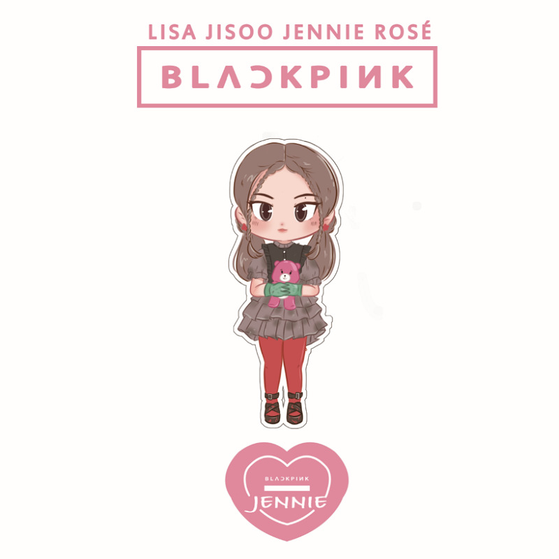 blackpink明星12厘米q版立牌lisa金智妮jennie朴彩英金智秀jisoo