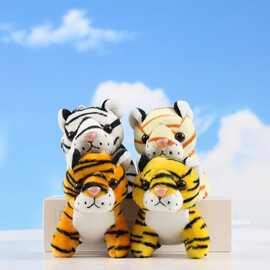 毛绒玩具挂件可爱超萌小老虎卡通小号迷你玩偶钥匙扣书包挂饰批发