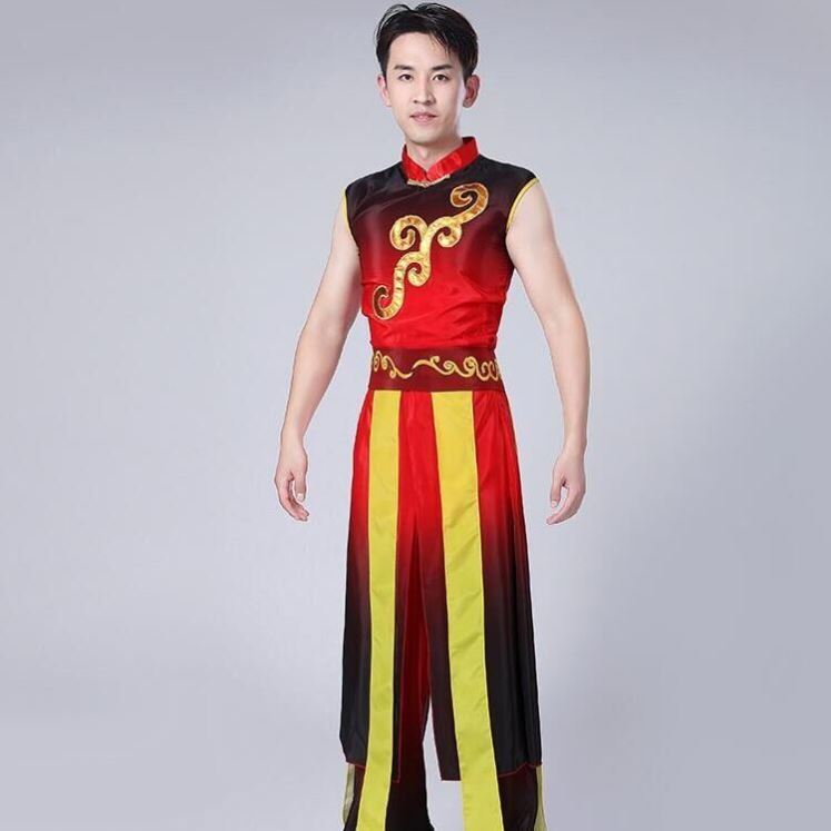 二人转演出服装男欢聚一堂东北扭秧歌的x舞蹈舞龙舞狮打大鼓腰l