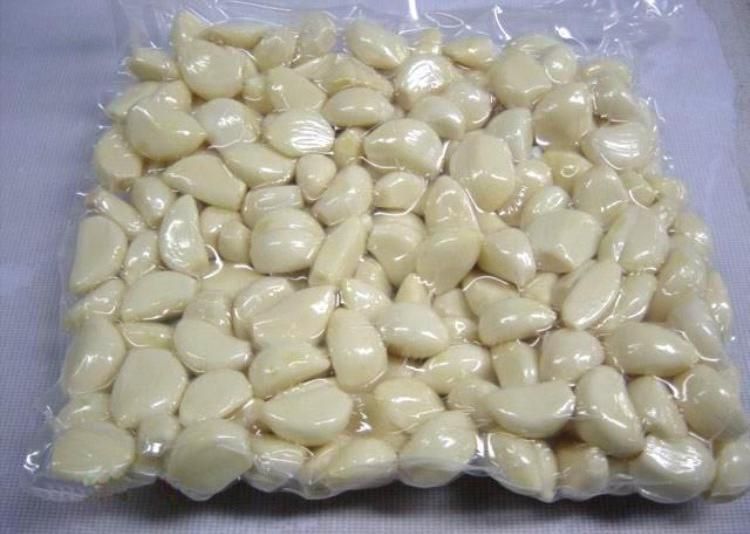 剥皮蒜米5斤装剥好的紫皮新蒜大蒜手工去皮蒜米蒜瓣干大蒜头