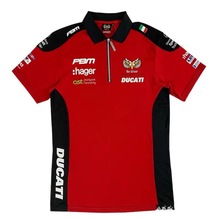 F1车队服T恤2023新品红牛骑行衫短袖POLO衫男速干夏季工作汽车服