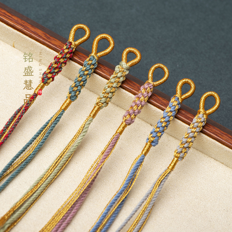 手工编织藏式手搓棉线玉米结小流苏包包钥匙扣挂件绳菩提文玩穗子