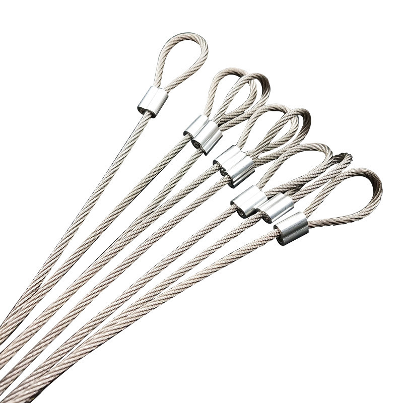 不锈钢丝绳加工/压铝套/剪断熔断/小包装/包胶/灯饰吊绳-阿里巴巴