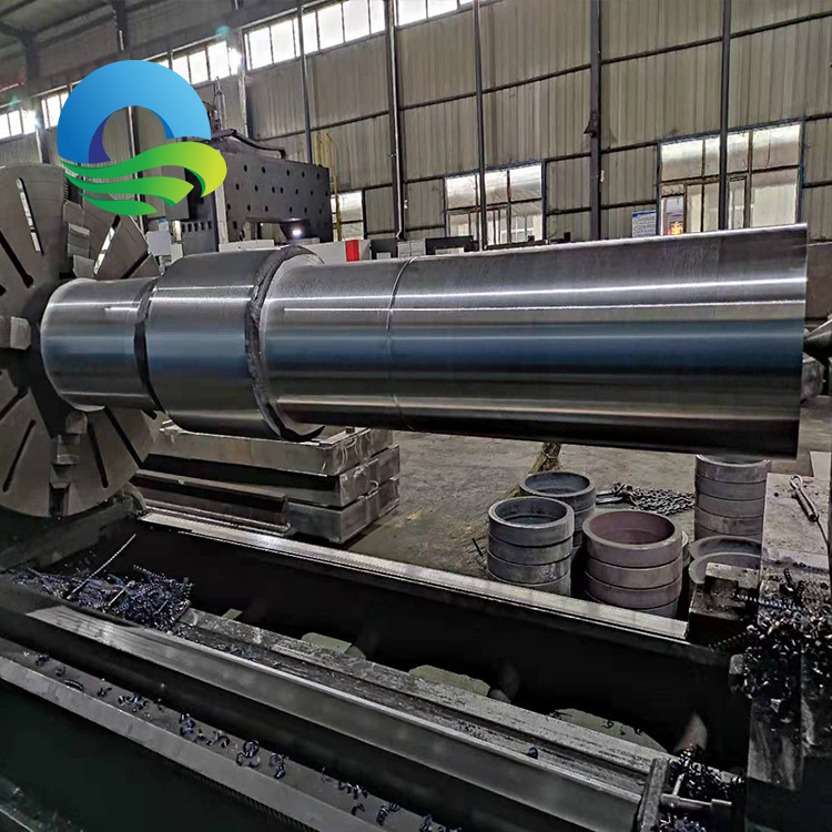 精密齿轮厂家矿山设备齿轮轴6米不锈钢长轴提升机主轴来图销售