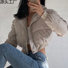 爆款高街棉服女短款加厚小个子宽松面包服潮2024秋冬保暖棉衣