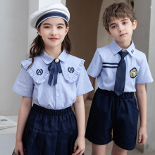 幼儿园园服夏装小学生校服套装班服夏季学院拍摄英伦风儿童毕业服