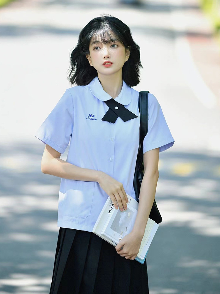 泰国学生校服学院风jk制服衬衫泰式娜诺高中生毕业班服裙子套装女