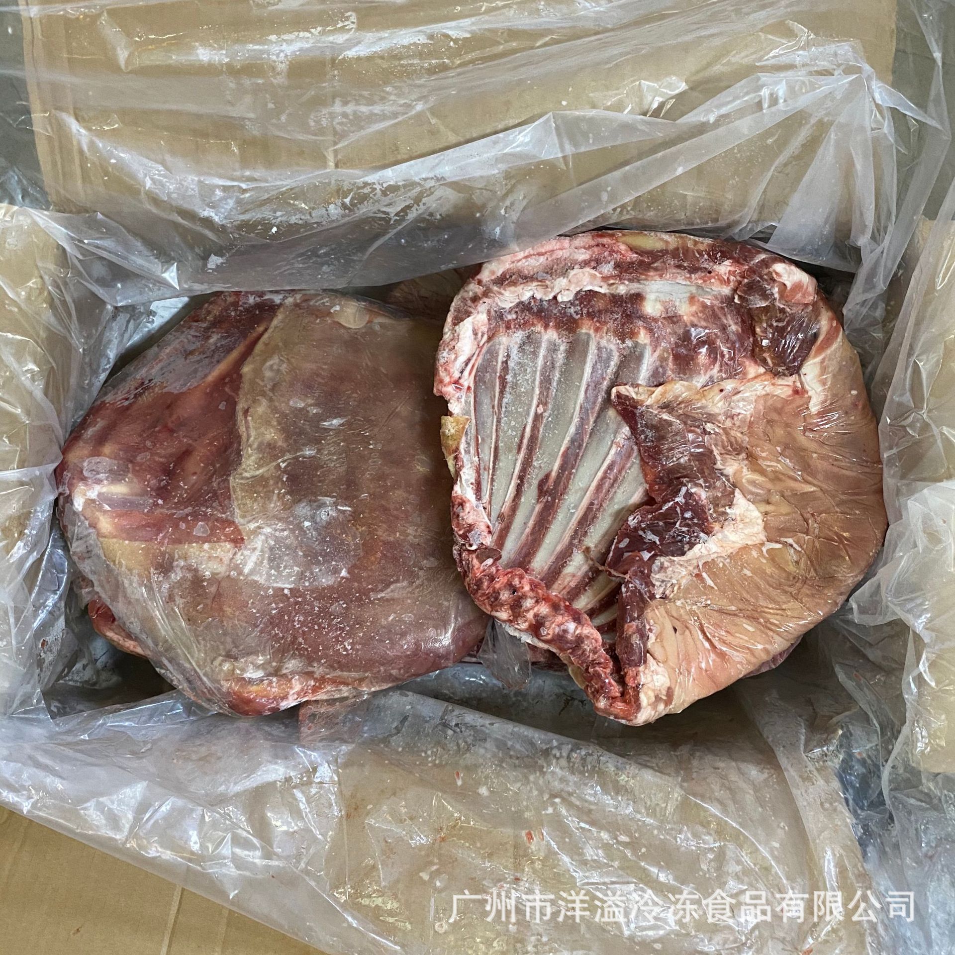 带皮羊肋排冷冻羔羊排内蒙古羊排整箱餐饮烧烤店6片装19斤商用
