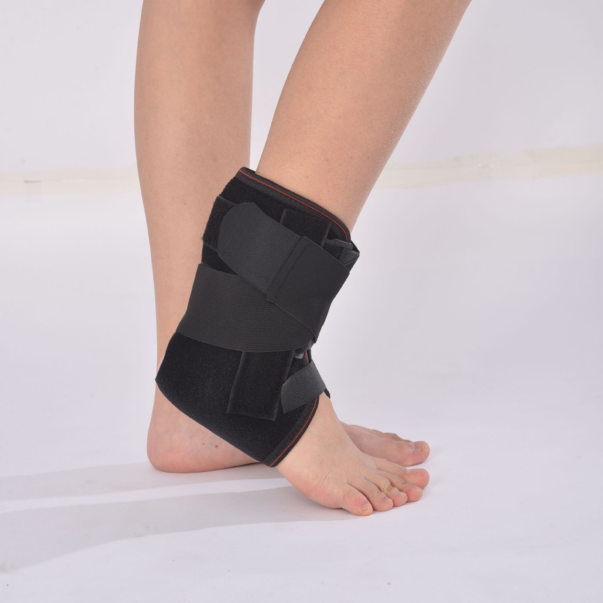 脚踝固定带 增强型踝关节固定 穿戴式带铝板护踝 踝骨固定带