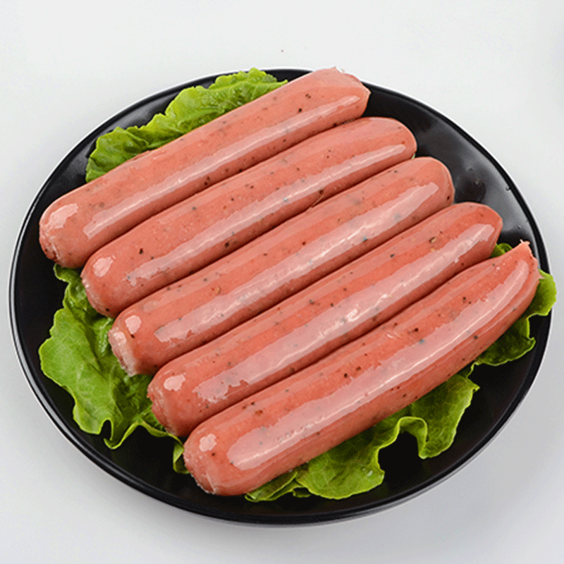 好顺景爽口肠黑椒热狗肠冷冻香肠台湾热狗烤肠猪肉肠商用2kg30条