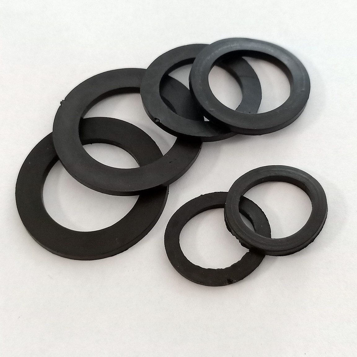 现货批发橡胶平垫4分6分1寸水表接头胶垫表尾连接密封平垫圈o型圈