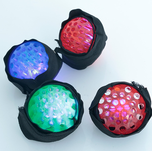 网红新款水晶透明发光手腕弹力球带绳手抛回力球魔力球儿童玩具球