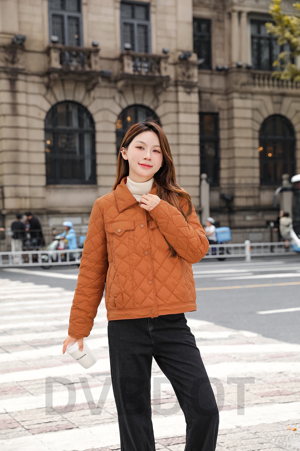 轻薄小香风羽绒服高品质女式冬季外套韩版白鸭绒服翻领短款衬衫女