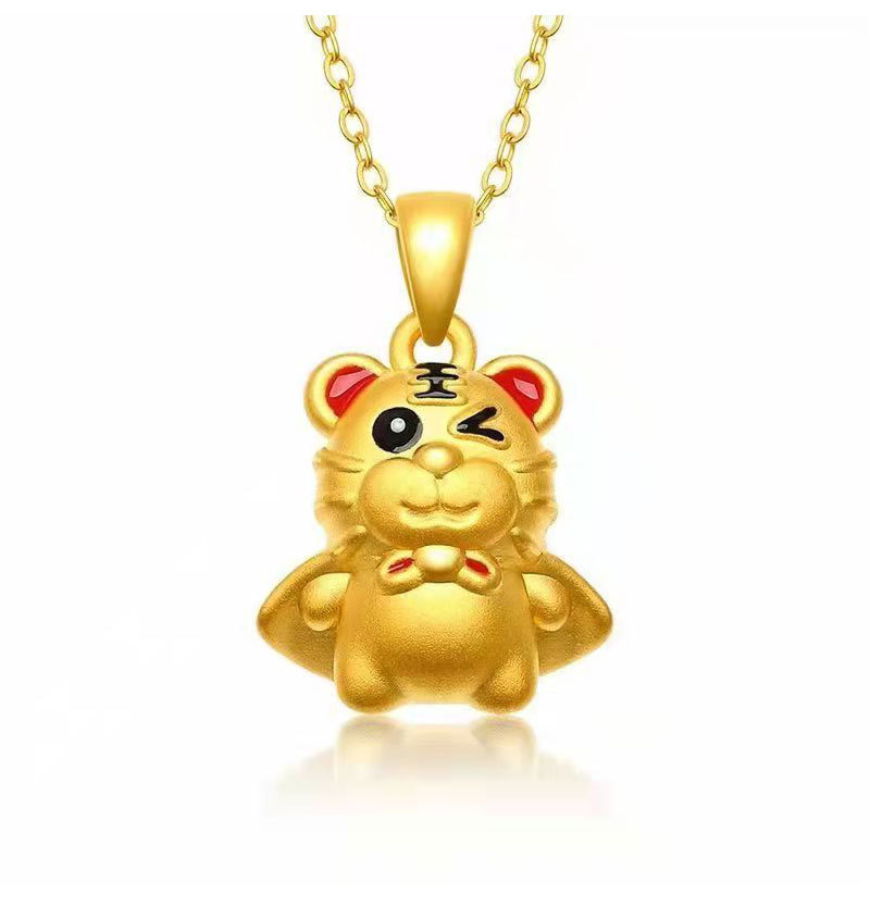 越南沙金小飞虎虎年项链妈妈首饰纯正品项链妈妈婚庆久不褪色网红