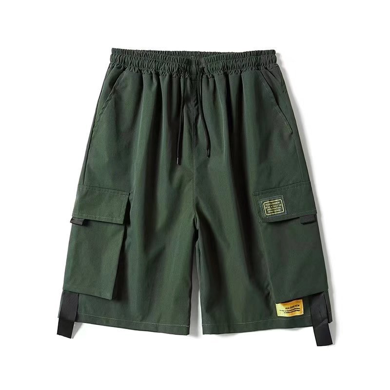 Workwear Shorts Men's Multi-Pocket Shorts Summer Thin Loose Shorts Fashion Brand Ins Quick-Drying Beach Pants