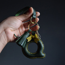 【MR夹子】原创意手工法羊皮包挂饰 汽车钥匙挂件 字母 礼物