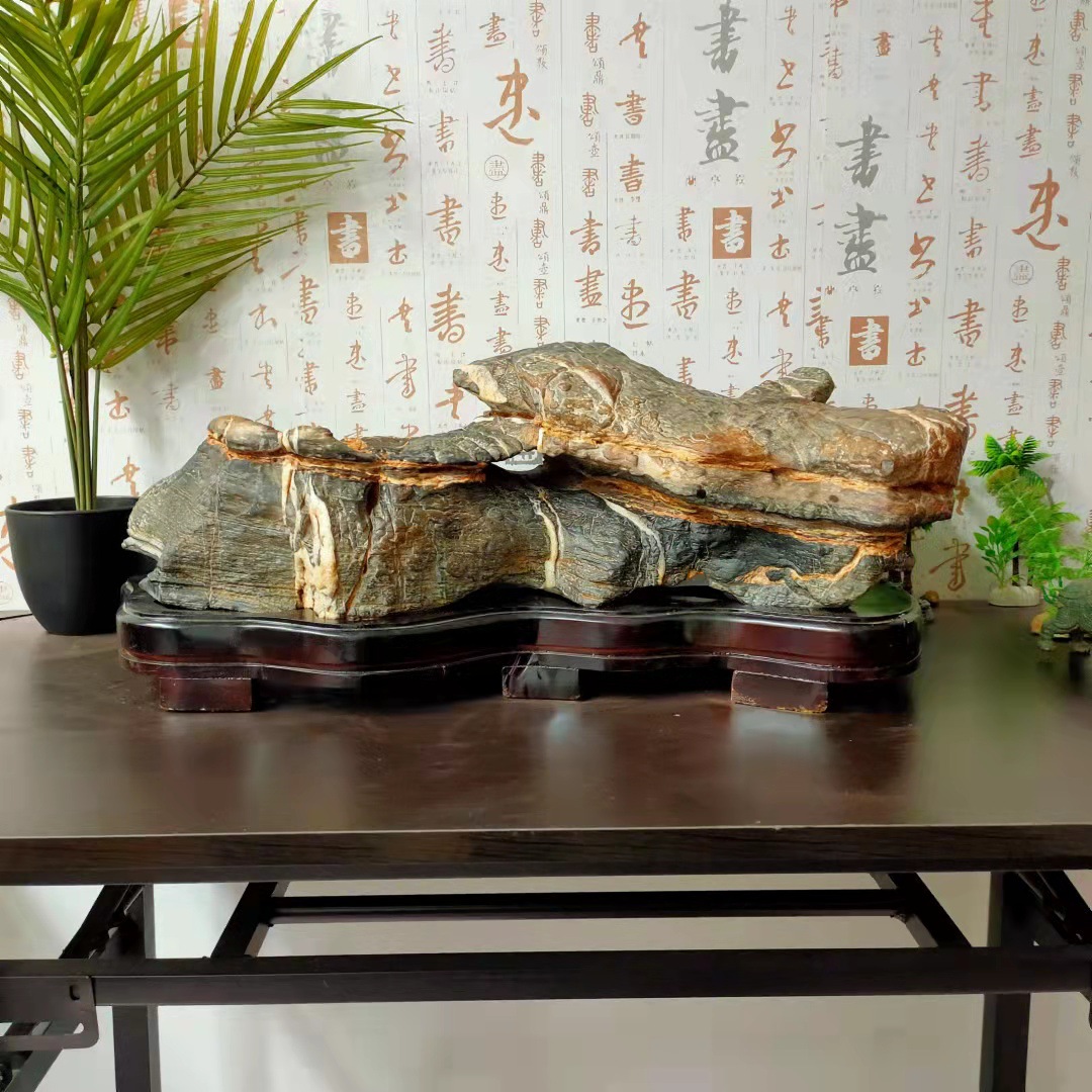 新品灵璧石原石 太湖石摆件 奇石观赏石 石头文房玄关贡石案头石