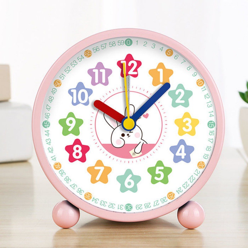 Electronic Clock Early Education Recognition Alarm Clock Student Alarm Rechargeable Children Bedroom Bedside Simple Clock