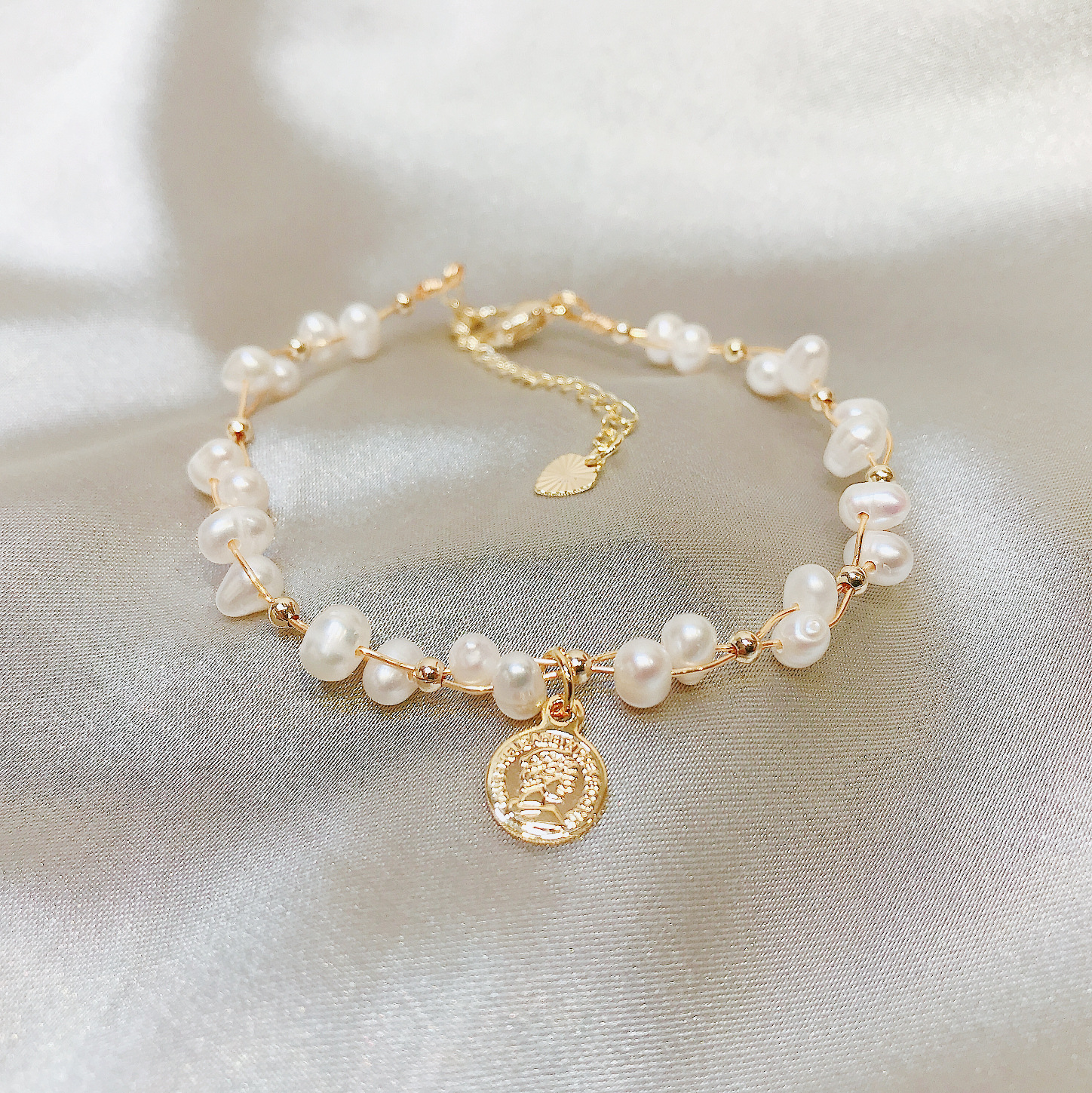 淡水珍珠闺蜜手链巴洛克蝴蝶鱼尾抖音小红书个性手工新款珍珠手链