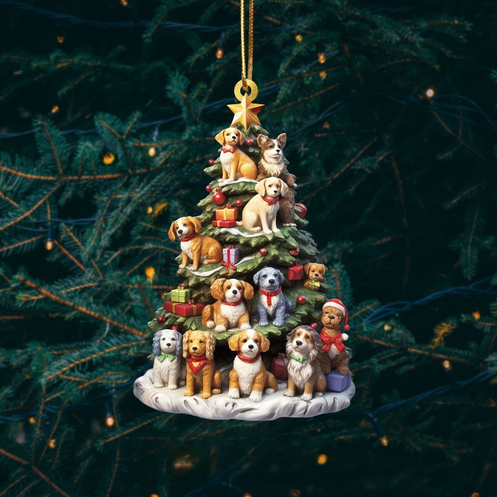 Cross-Border New Product Creative Christmas Tree Automobile Hanging Ornament Christmas Acrylic Decoration Holiday Home Decorations