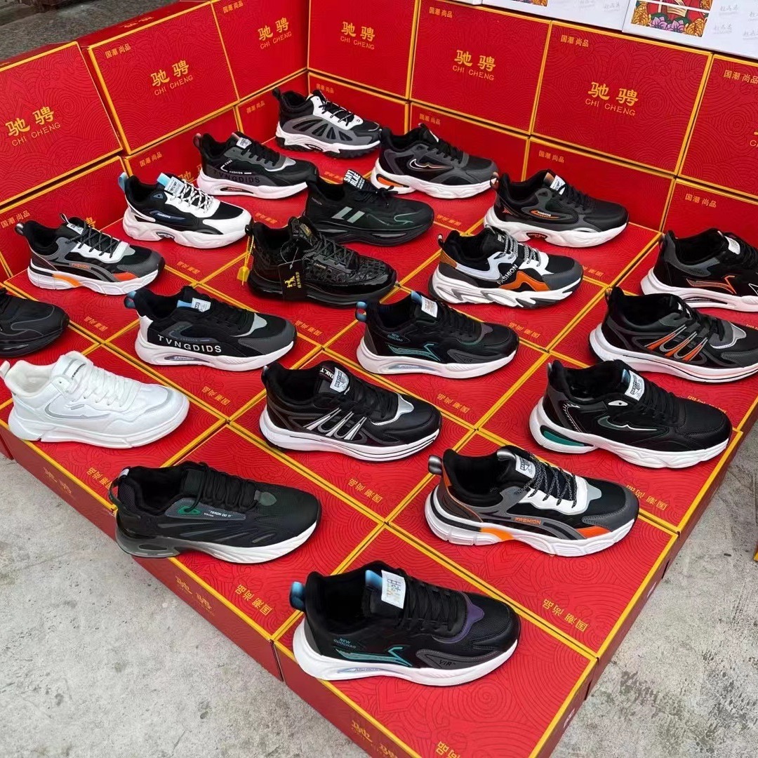 福建休闲运动鞋子杂款透气男鞋库存批发地摊直播鞋子