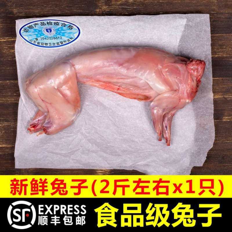 新鲜新鲜兔肉白条兔兔子肉整只冷冻农家散养兔生速冻现杀生鲜
