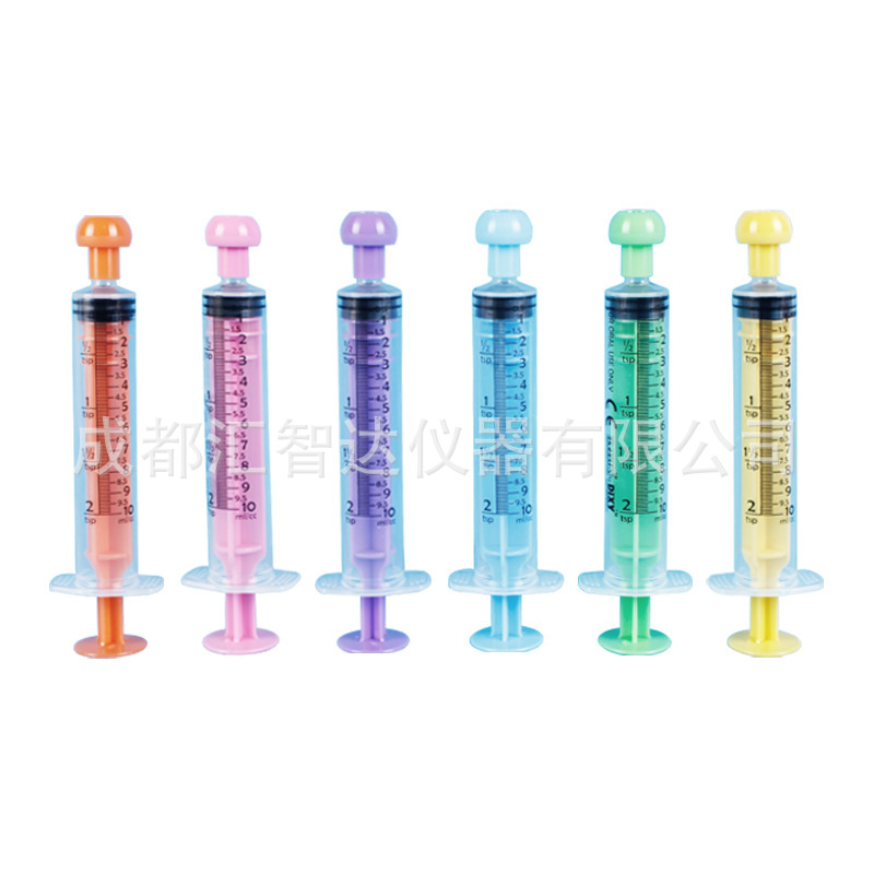 Color Dogs and Cats 10ml Feed Medication Utensil Wholesale Disposable Veterinary Pet Syringe Feeder Small Size Plastic Syringe